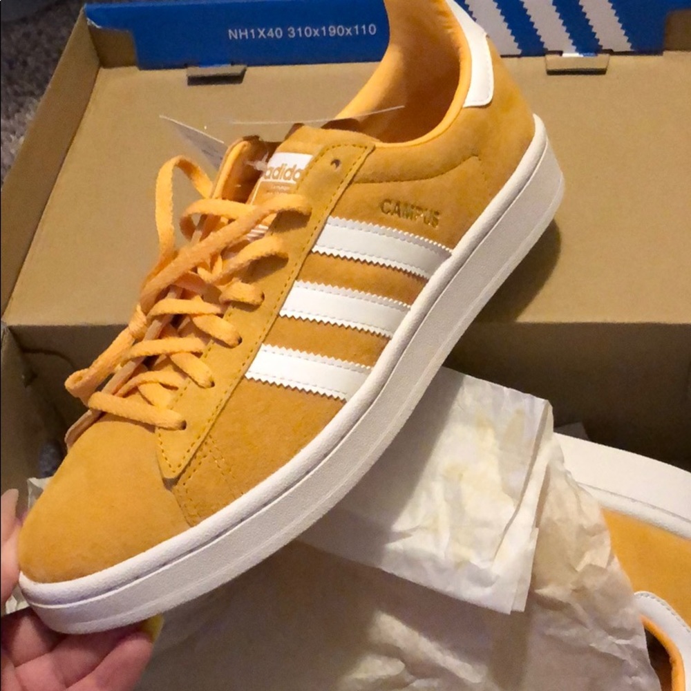 Yellow Adidas Campus Sneakers BRAND NEW